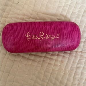 Lilly Pulitzer Fuchsia Glasses Case